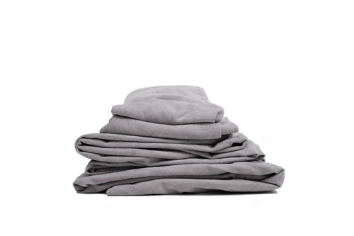 Set of machine washable microsuede Kubbi covers in Sharky Grey